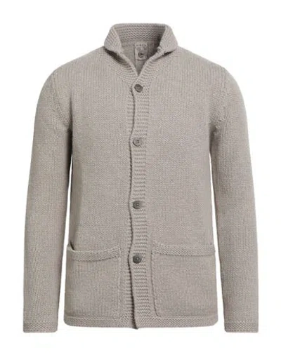 H953 Man Cardigan Beige Size 38 Merino Wool, Cashmere In Gray