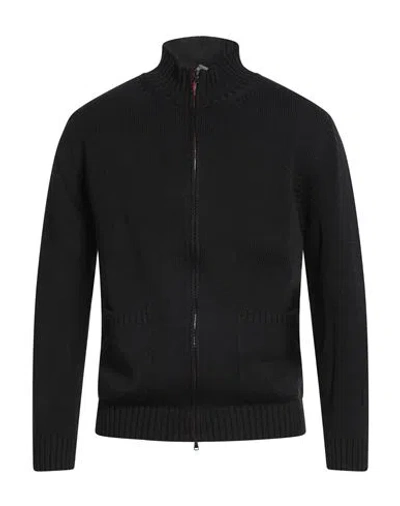H953 Man Cardigan Black Size 42 Cotton
