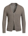 H953 Man Cardigan Grey Size 34 Cotton In Gray