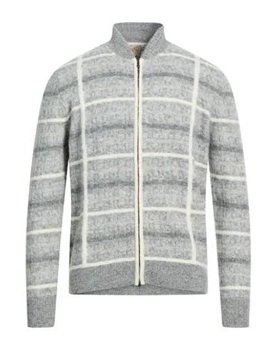 H953 Man Cardigan Grey Size 42 Alpaca Wool, Polyamide, Virgin Wool In Gray