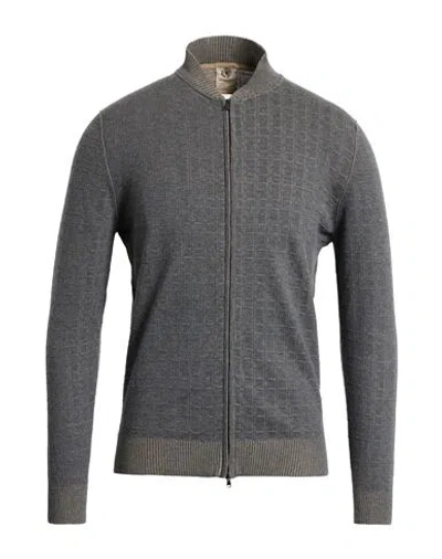 H953 Man Cardigan Grey Size 42 Cotton In Gray