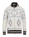 H953 Man Cardigan Light Grey Size 40 Merino Wool, Cashmere In Multi