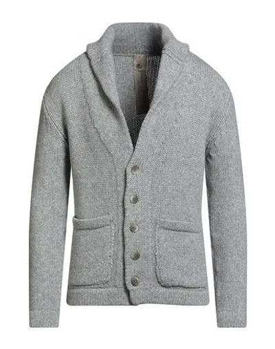 H953 Man Cardigan Light Grey Size 42 Cotton, Baby Alpaca Wool, Polyamide, Wool, Elastane In Gray