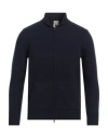 H953 Man Cardigan Midnight Blue Size 38 Wool, Polyamide, Elastane In Blue