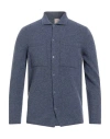 H953 Man Cardigan Navy Size 40 Wool, Polyamide, Elastane In Blue