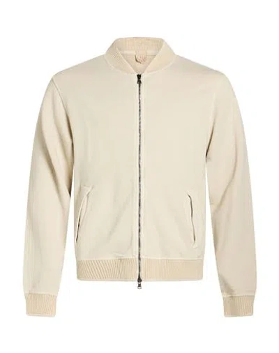 H953 Man Jacket Cream Size 36 Cotton In White