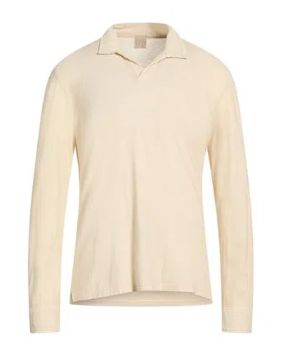 H953 Man Polo Shirt Beige Size 36 Cotton In Multi