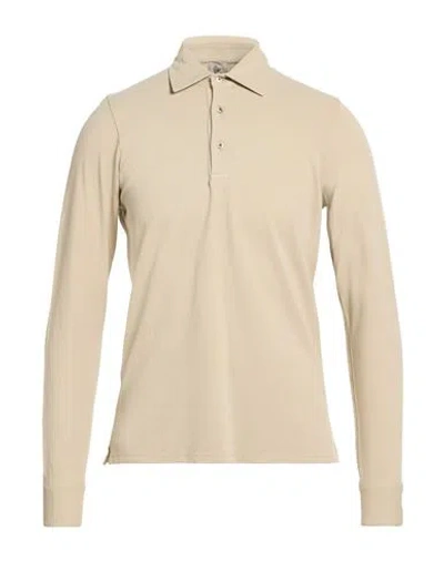 H953 Man Polo Shirt Beige Size 38 Cotton In Neutral