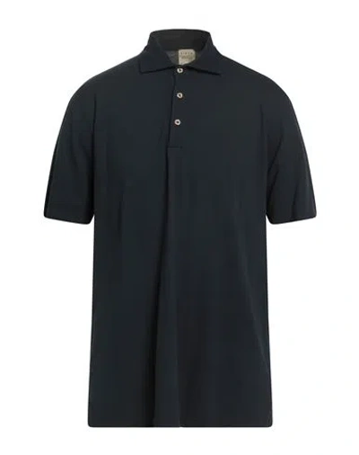 H953 Man Polo Shirt Navy Size 50 Cotton, Elastane