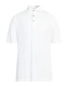 H953 Man Polo Shirt White Size 46 Pima Cotton, Modal In White