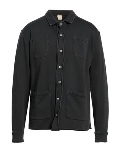 H953 Man Shirt Black Size 38 Cotton