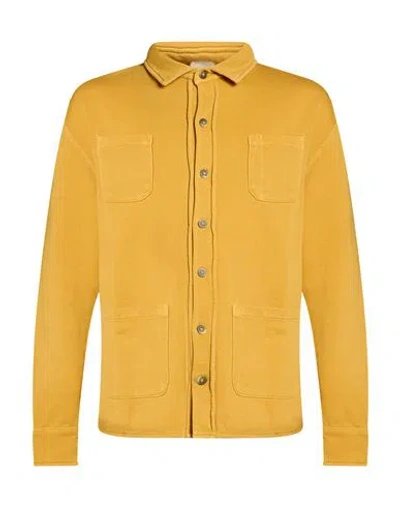 H953 Man Shirt Marigold Size 36 Cotton In Gold