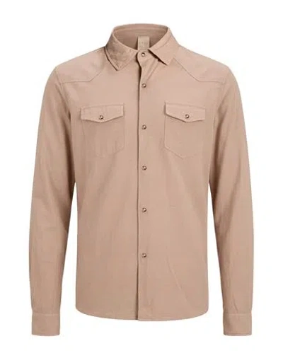 H953 Man Shirt Sand Size 50 Cotton In Neutral