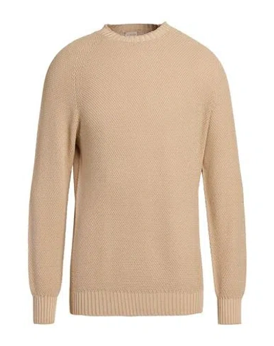 H953 Man Sweater Beige Size 40 Cotton In Blue