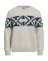 H953 Man Sweater Beige Size 40 Merino Wool In Neutral