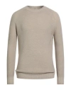 H953 Man Sweater Beige Size 42 Merino Wool