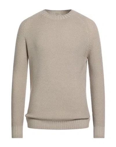 H953 Man Sweater Beige Size 42 Merino Wool