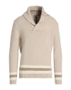 H953 Man Sweater Beige Size 44 Merino Wool In Neutral