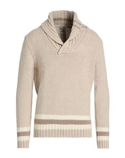 H953 Man Sweater Beige Size 44 Merino Wool In Neutral