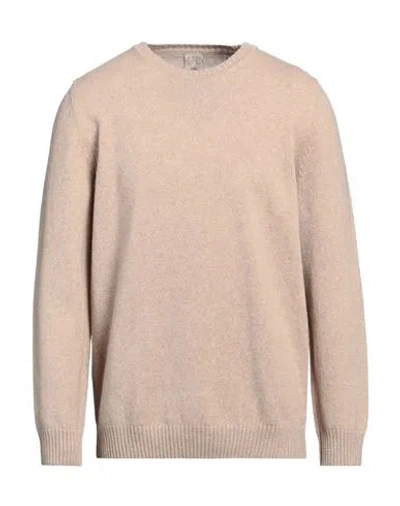 H953 Man Sweater Beige Size 46 Merino Wool In Pink
