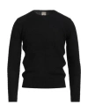 H953 Man Sweater Black Size 36 Merino Wool