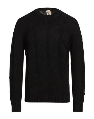 H953 Man Sweater Black Size 40 Merino Wool