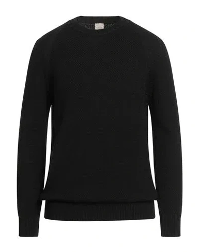 H953 Man Sweater Black Size 42 Merino Wool