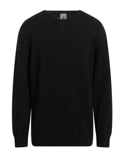 H953 Man Sweater Black Size 44 Wool
