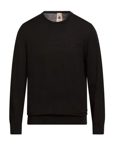 H953 Man Sweater Black Size 46 Merino Wool