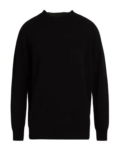 H953 Man Sweater Black Size 46 Virgin Wool, Cashmere