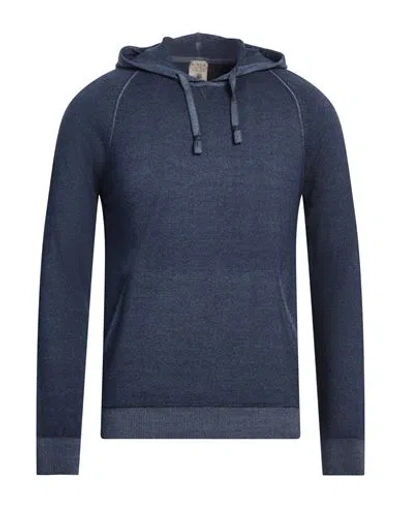 H953 Man Sweater Blue Size 40 Merino Wool