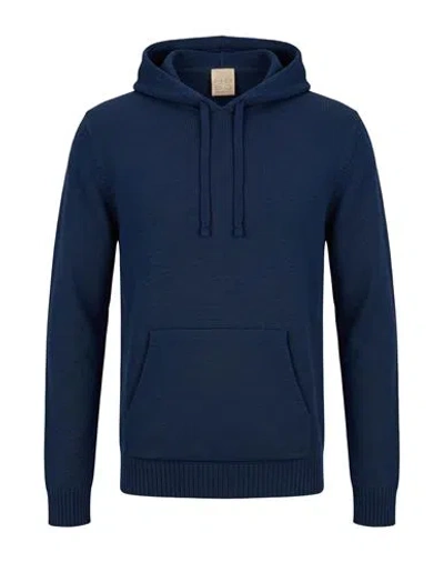 H953 Man Sweater Blue Size 40 Cotton
