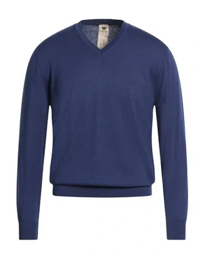 H953 Man Sweater Blue Size 40 Cotton, Cashmere