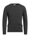 H953 Man Sweater Charcoal Size 40 Wool In Gray
