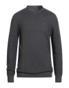 H953 Man Sweater Charcoal Size 42 Merino Wool