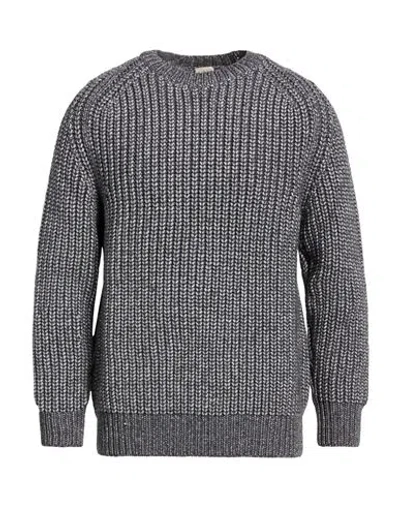 H953 Man Sweater Charcoal Size 42 Super 130s Wool, Polyamide In Gray