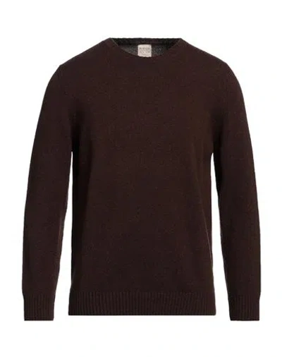 H953 Man Sweater Cocoa Size 42 Merino Wool In Brown