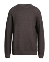 H953 Man Sweater Cocoa Size 44 Merino Wool In Brown
