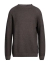 H953 Man Sweater Cocoa Size 44 Merino Wool