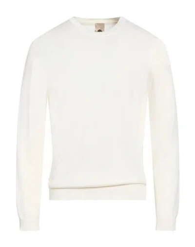 H953 Man Sweater Cream Size 40 Merino Wool In White