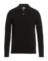 H953 Man Sweater Dark Brown Size 42 Merino Wool