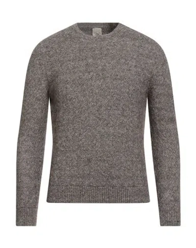 H953 Man Sweater Dark Brown Size 44 Cotton, Baby Alpaca Wool, Polyamide, Merino Wool, Elastane