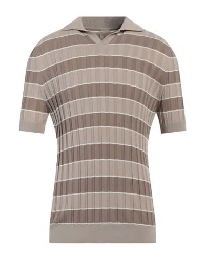 H953 Man Sweater Dove Grey Size 44 Cotton