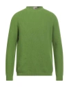 H953 Man Sweater Green Size 40 Merino Wool