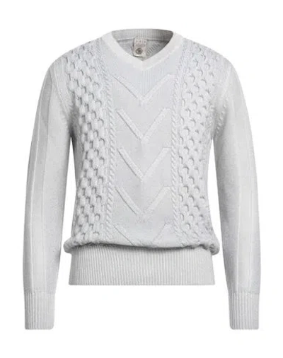 H953 Man Sweater Grey Size 38 Merino Wool In Gray