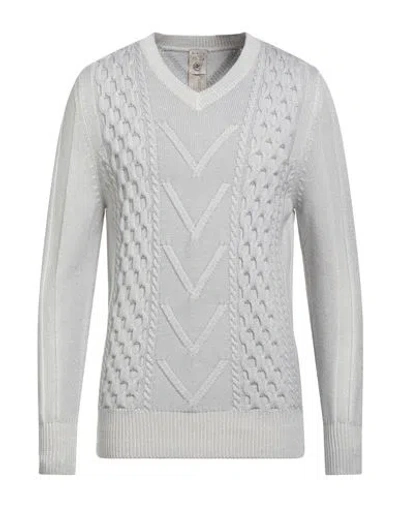 H953 MAN SWEATER GREY SIZE 40 MERINO WOOL