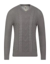 H953 Man Sweater Grey Size 44 Cotton In Gray