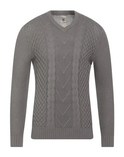 H953 Man Sweater Grey Size 44 Cotton In Gray