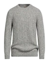 H953 Man Sweater Grey Size 44 Cotton, Polyacrylic, Alpaca Wool, Polyamide, Merino Wool In Gray