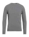 H953 Man Sweater Grey Size 46 Merino Wool In Gray